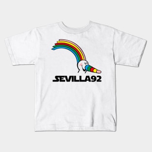 Sevilla seville spain travel expo 92 expo 1992 seville vintage Kids T-Shirt